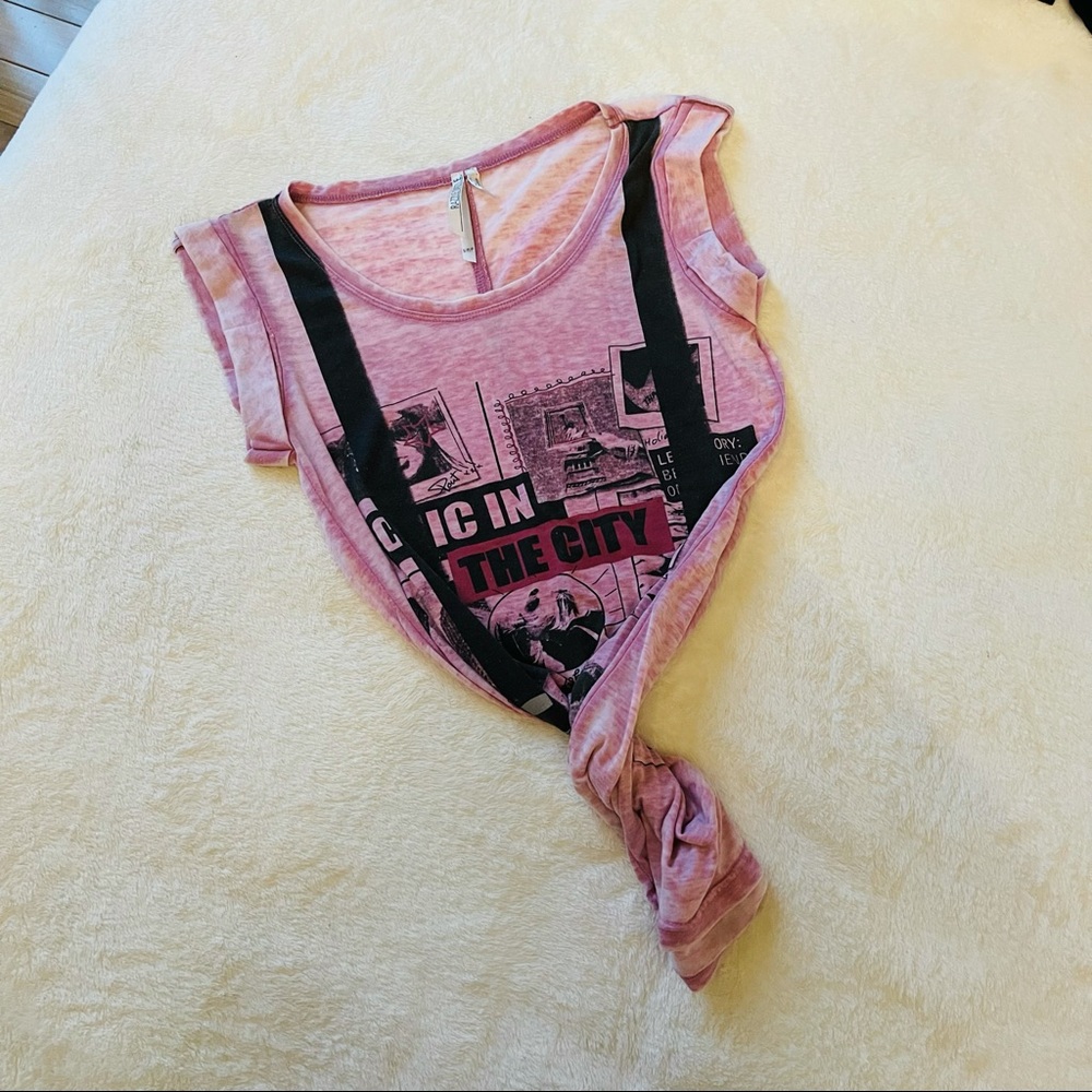 Pink Rocker Sleeveless Top - Picture 2 of 8